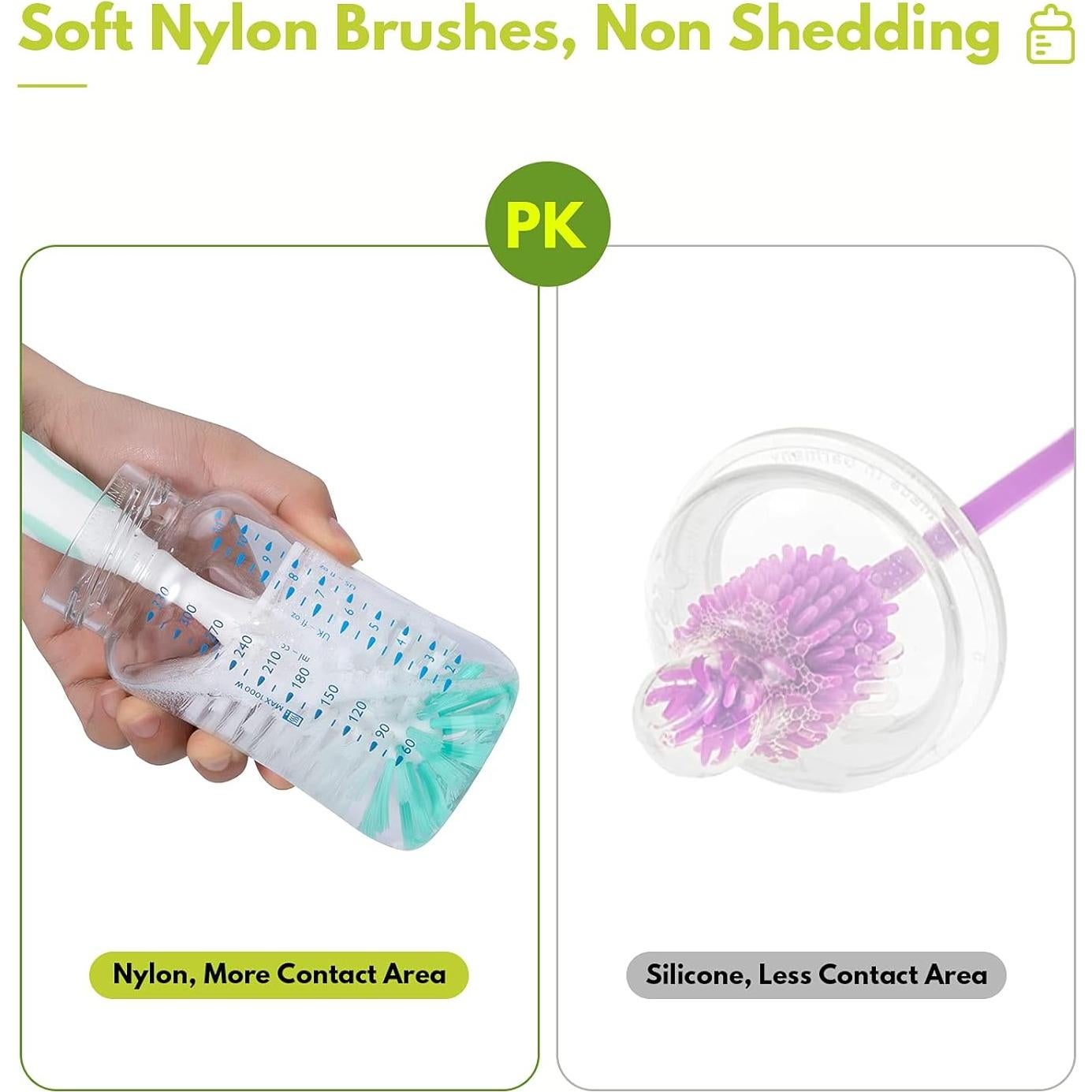 Juego de Cepillos para Biberones Carebabymore - 5 Piezas