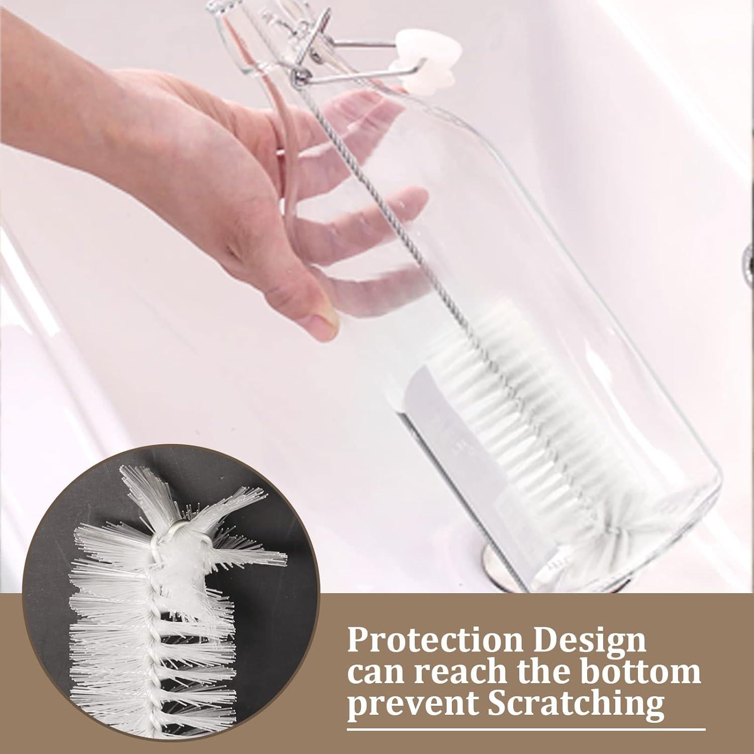 Juego de 8 Cepillos Limpiadores de Botellas y Pajitas Yolaist