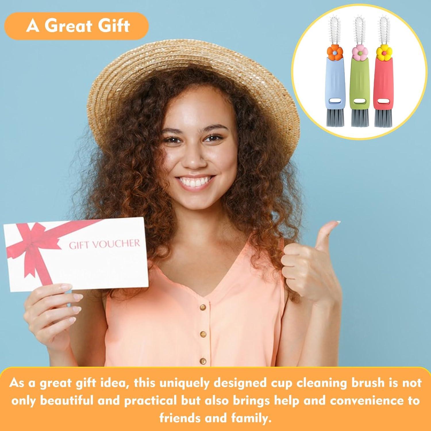 Cepillo de limpieza 3 en 1 NONENDU para tazas y botellas