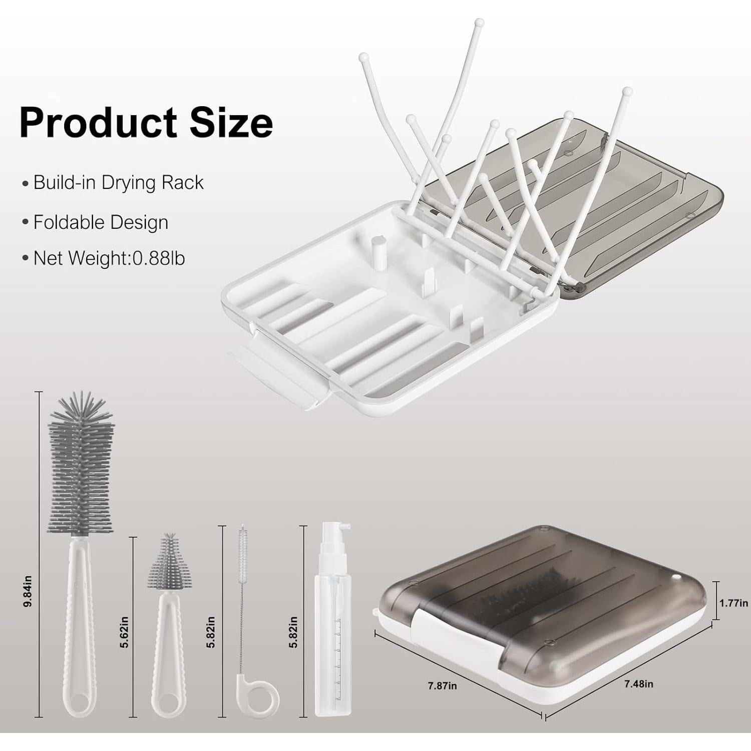 Set de Limpiador de Biberones 6 en 1 YomauiYee - Silicona