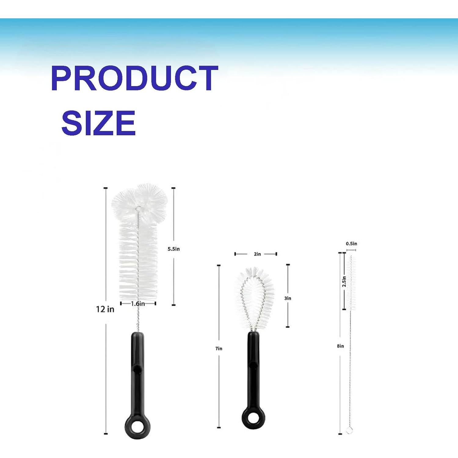 Juego de cepillos de limpieza TOOYIMR 3 piezas para botellas