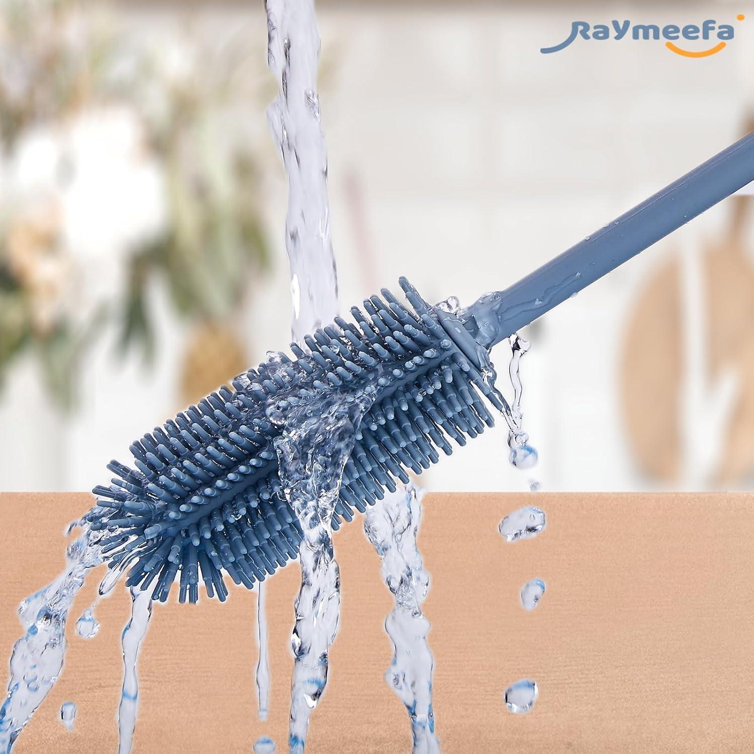 Cepillo de Limpieza de Botellas Raymeefa de Silicona Azul