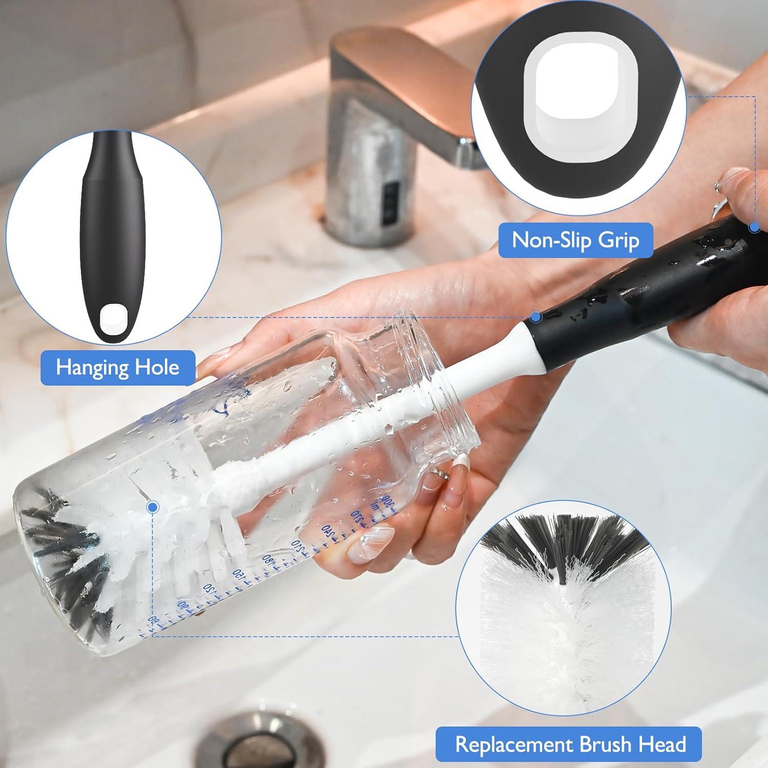 Cepillo Limpiador para Biberones Dochard - 2 Piezas, Mango Largo