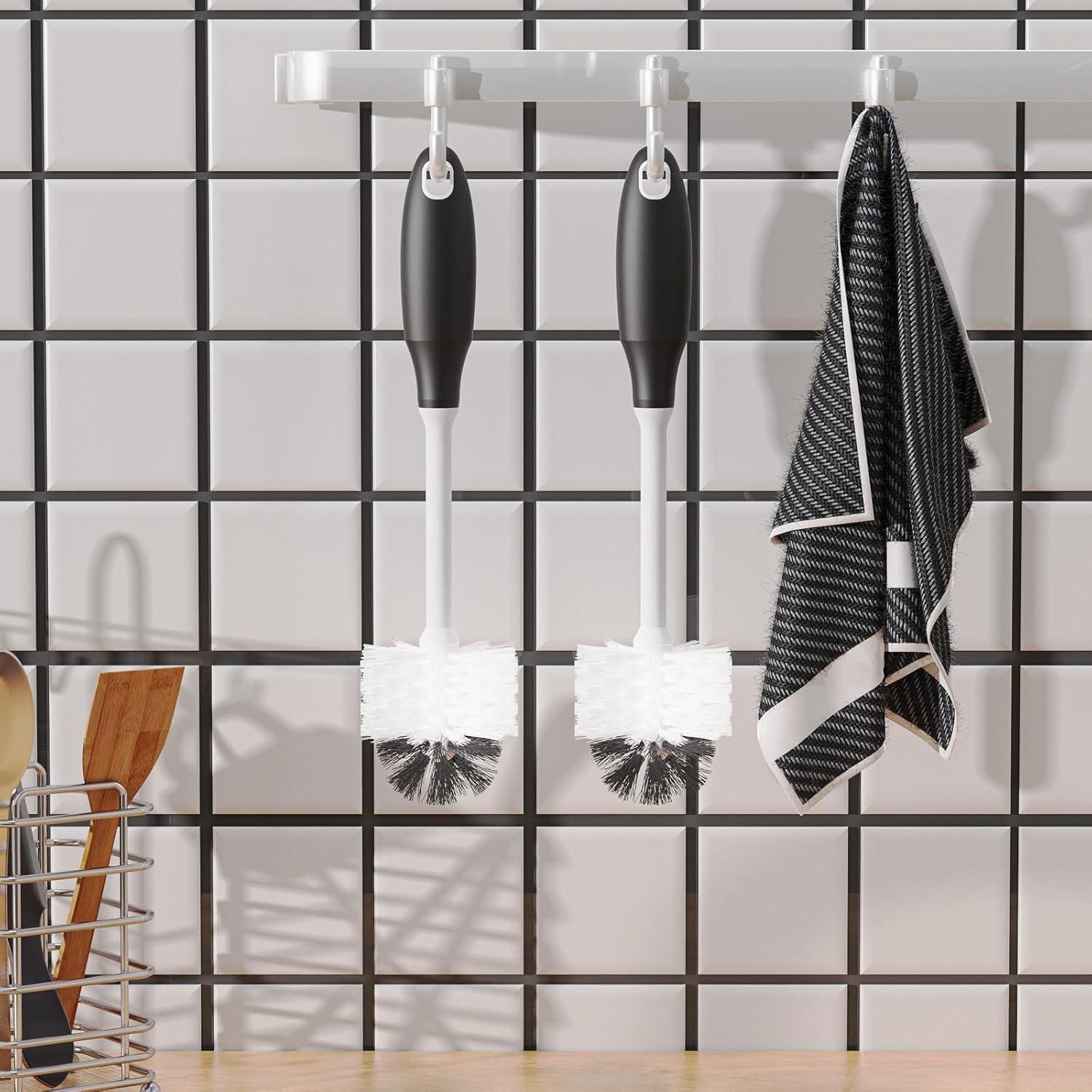 Cepillo Limpiador para Biberones Dochard - 2 Piezas, Mango Largo