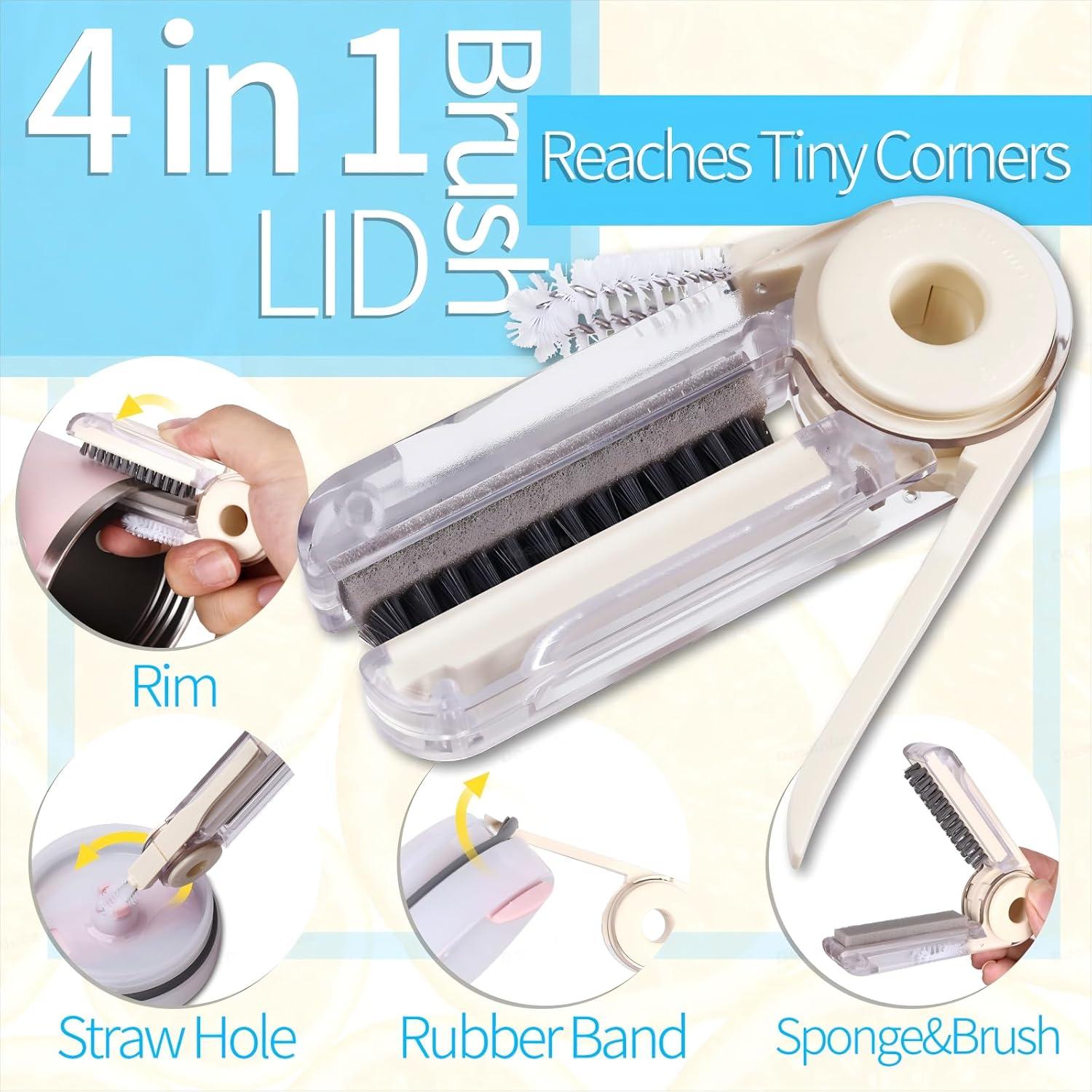 Juego de 8 Cepillos Limpiadores de Botellas Dosanlues