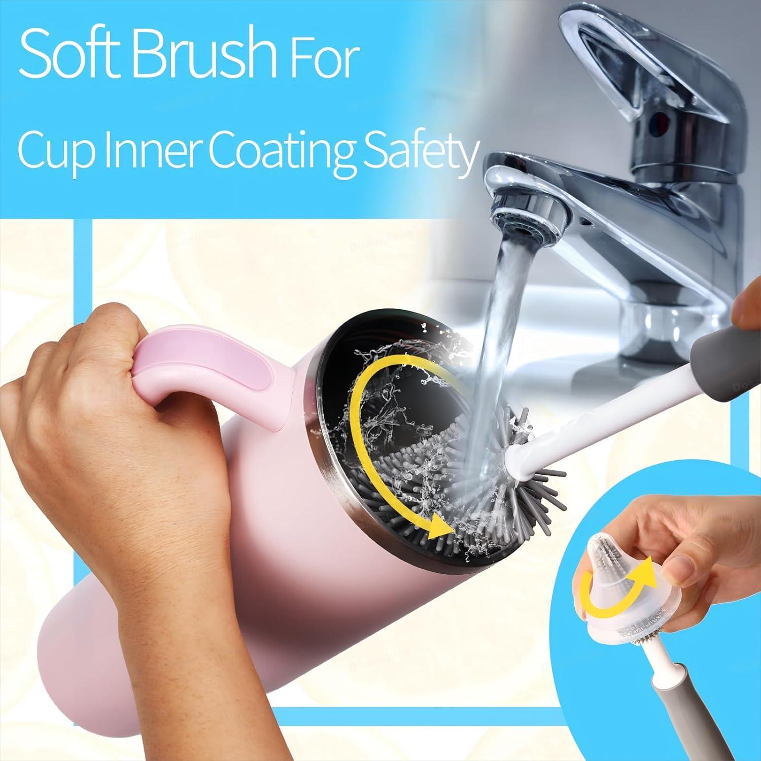 Juego de 8 Cepillos Limpiadores de Botellas Dosanlues