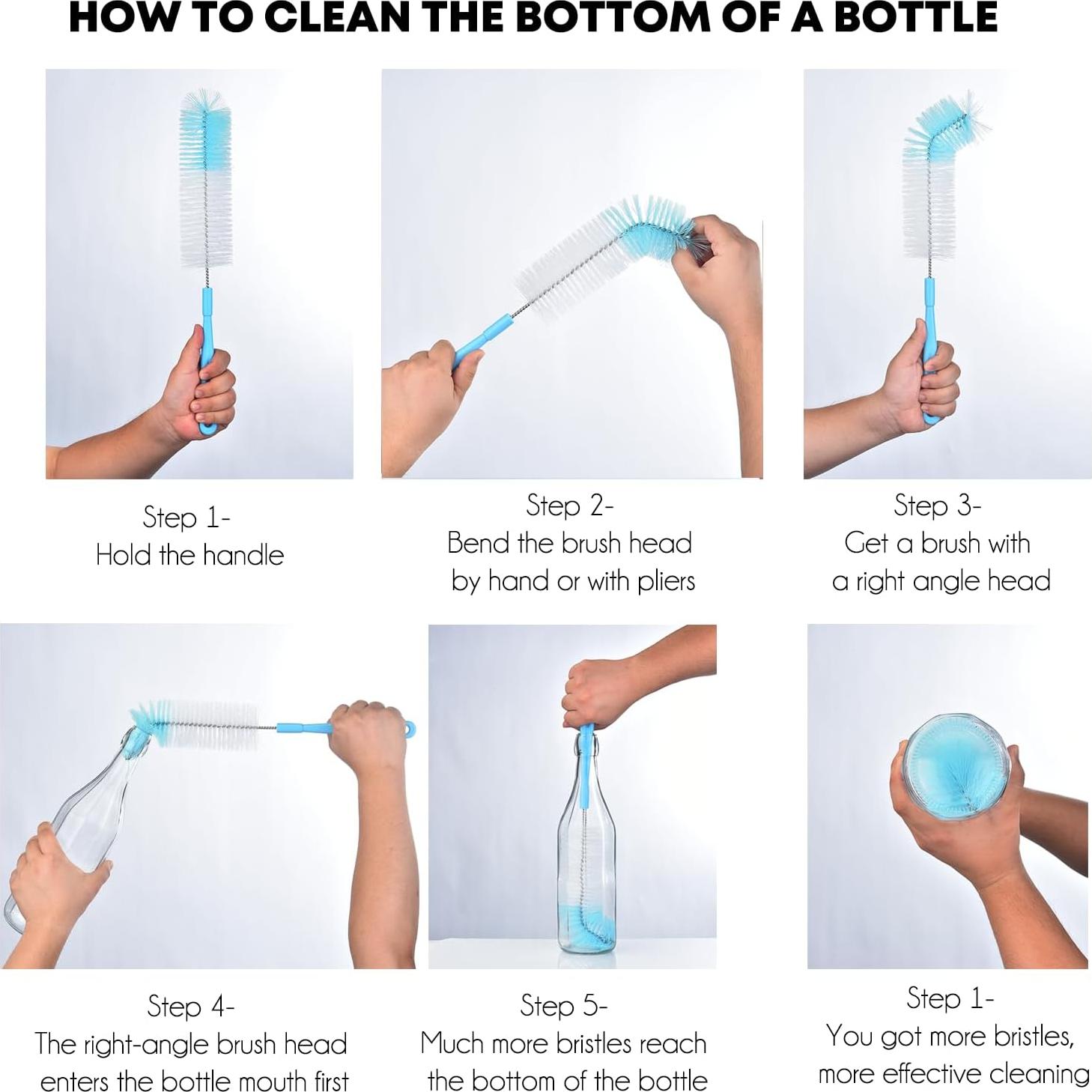 Cepillo de Limpieza de Botellas ALINK 43 cm Extra Largo