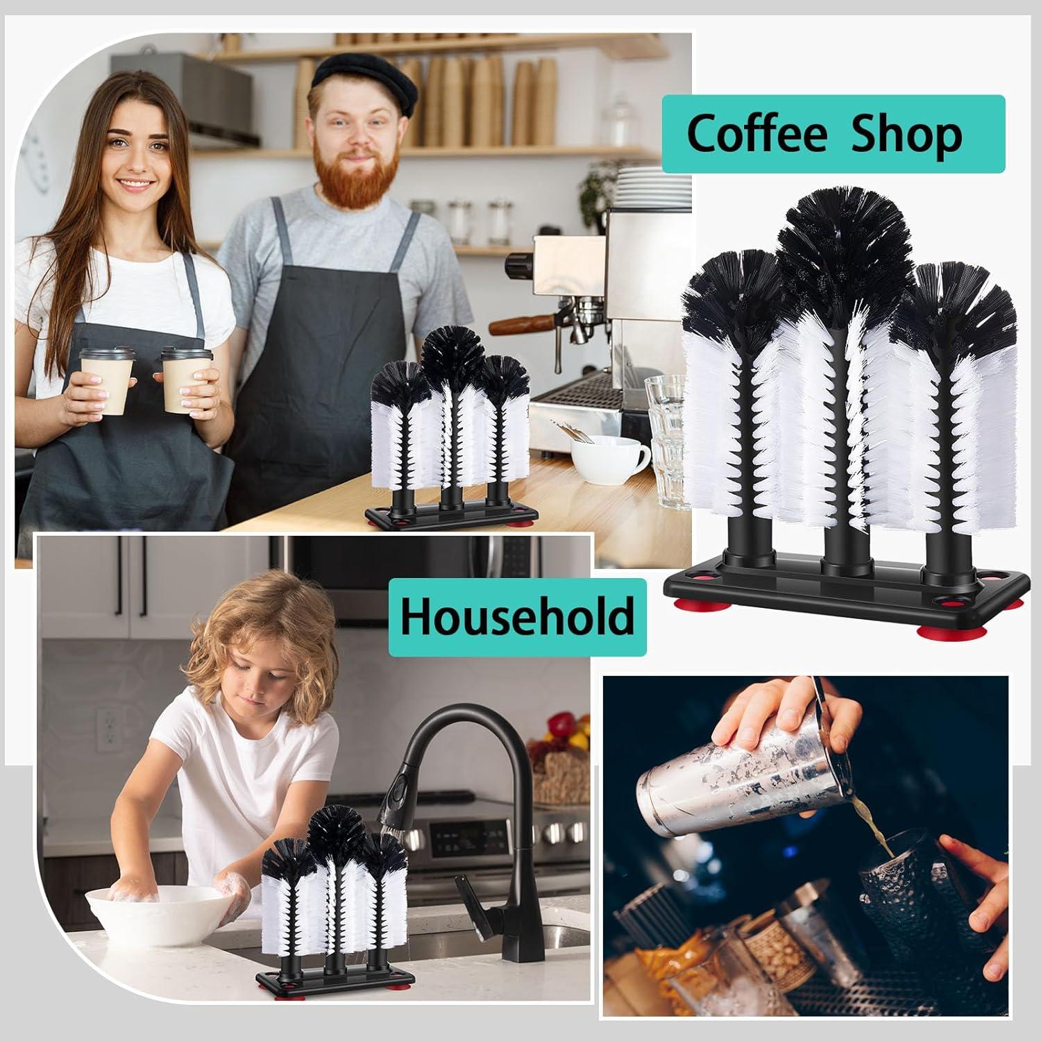 Havawish Cepillo Limpiador de Botellas y Copas - 2 Piezas