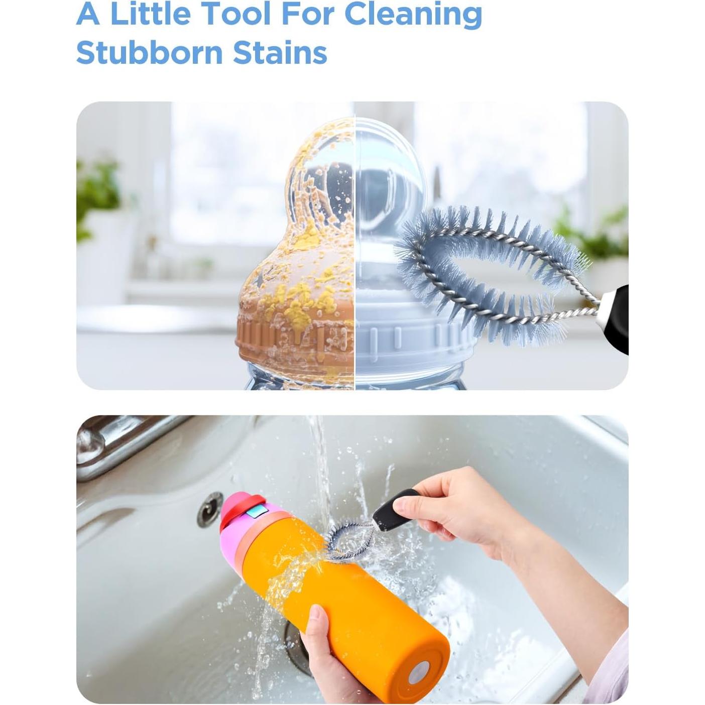 Juego de 3 Cepillos Limpiadores EasyAcc para Botellas 38.1 cm