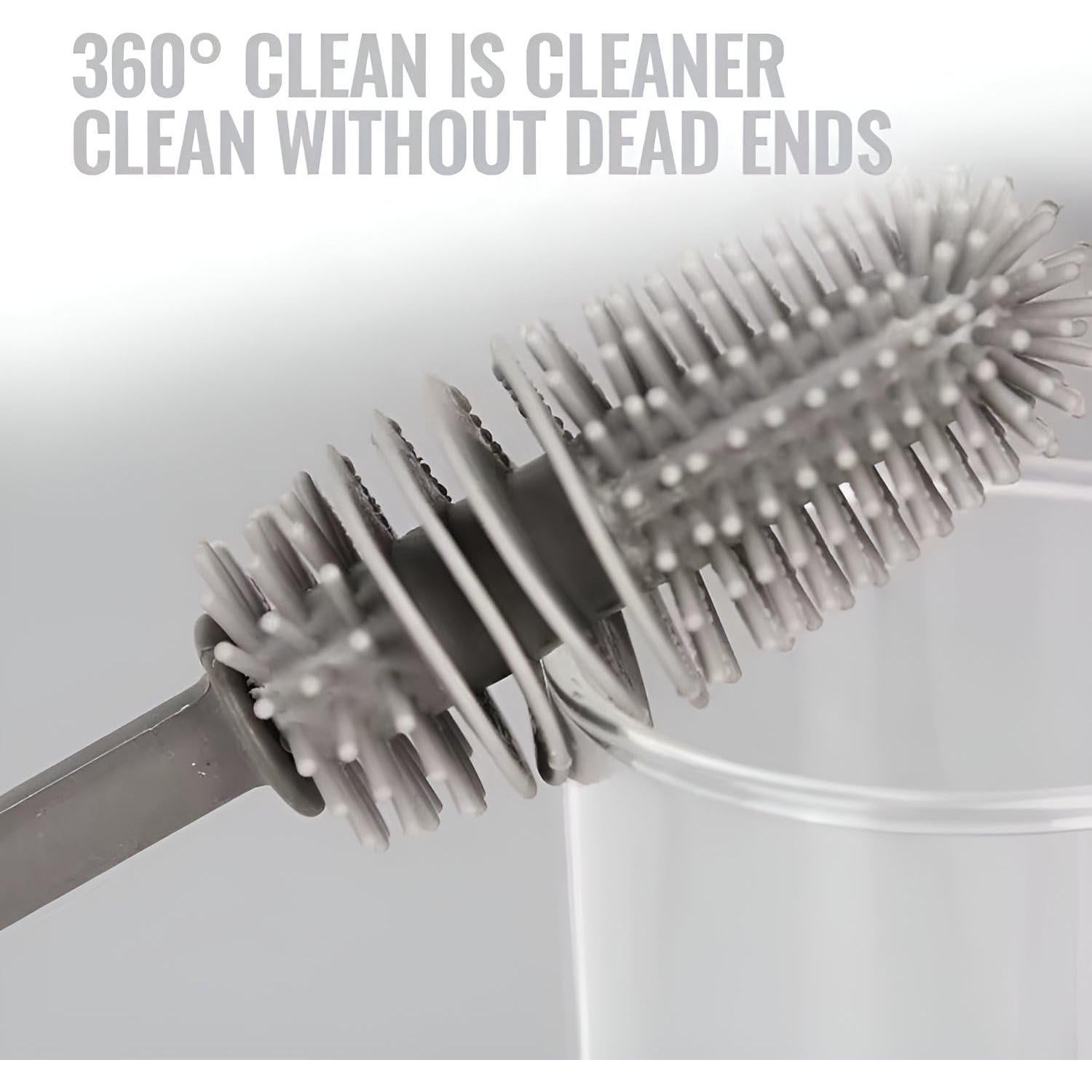 Cepillo de Limpieza de Botellas Sunny Sudz 32 cm Silicona Verde