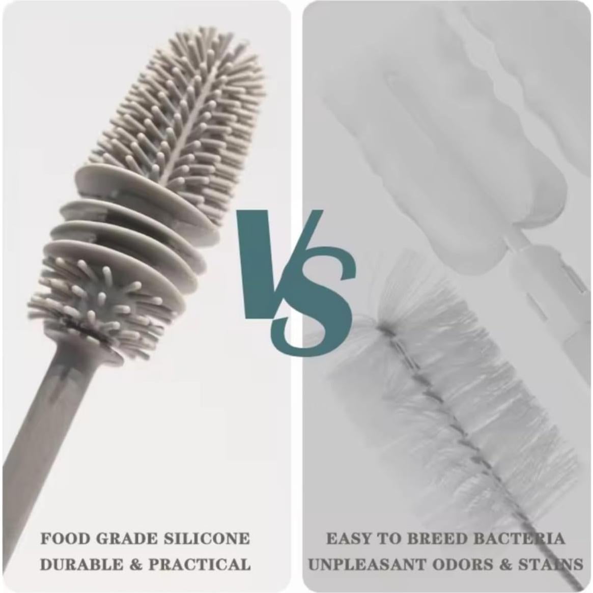 Cepillo de Limpieza de Botellas Sunny Sudz 32 cm Silicona Verde