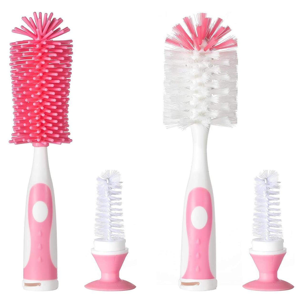 Cepillo de Limpieza para Biberones Chemimoso Rosa 2 Piezas