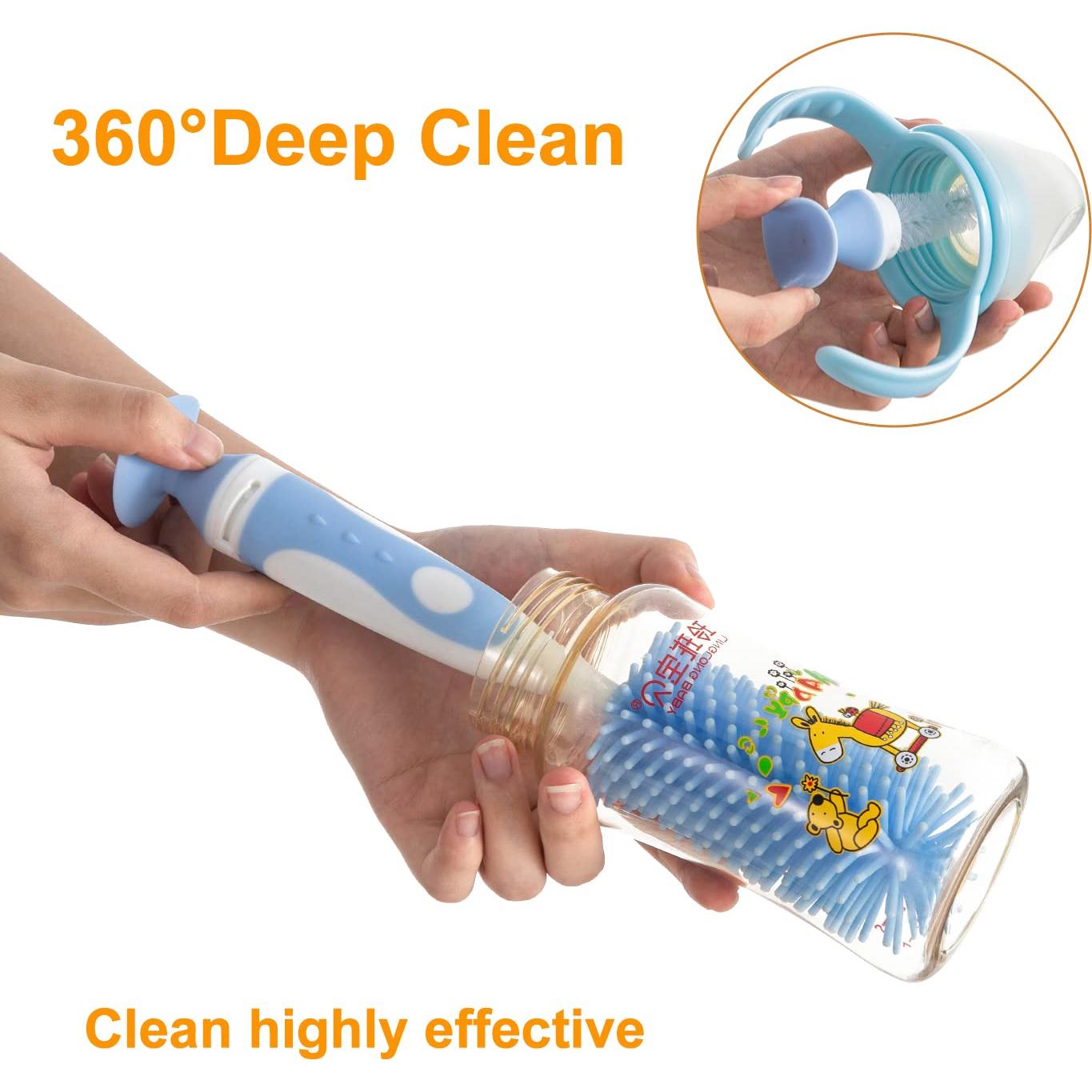 Cepillo de Limpieza para Biberones Chemimoso Rosa 2 Piezas