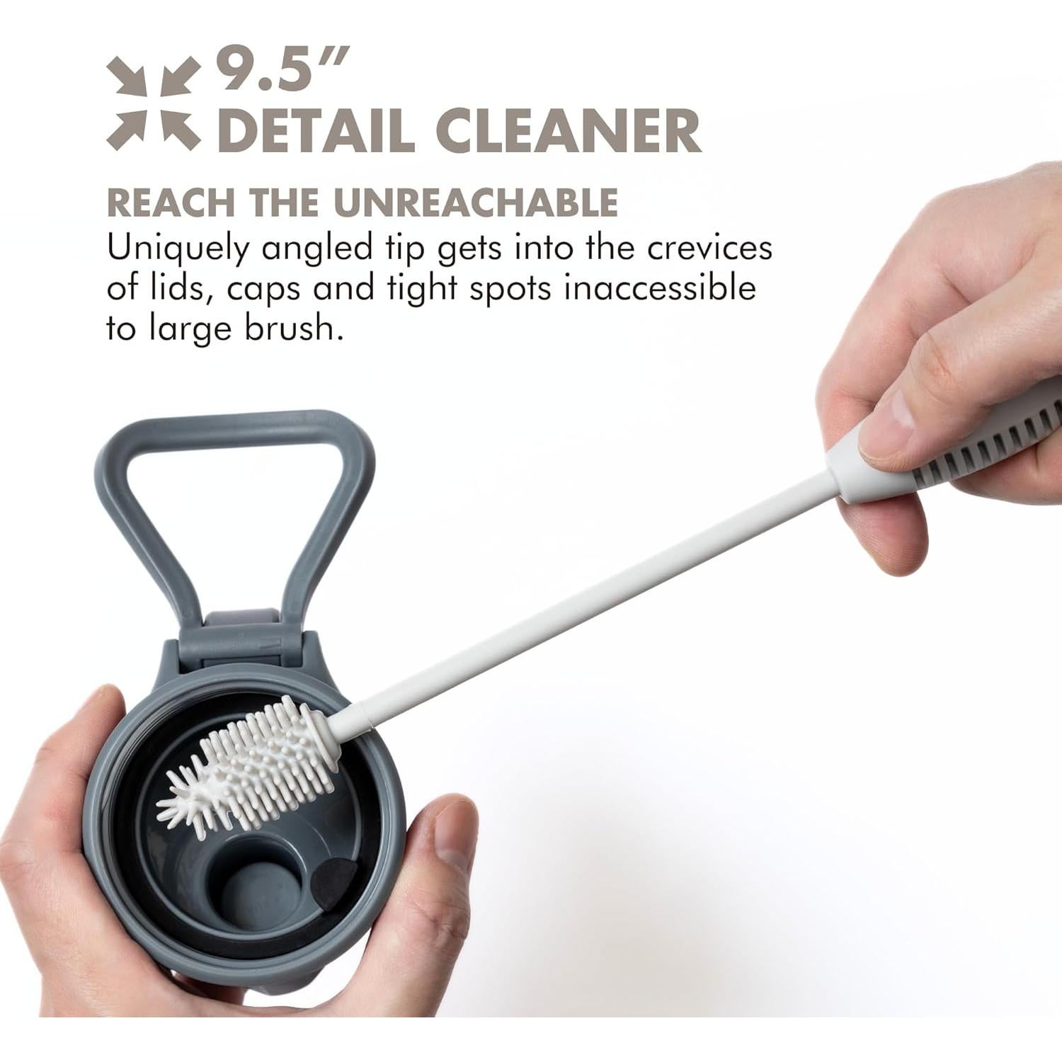 Juego de Cepillos de Limpieza de Botellas GrandTies 2 Piezas