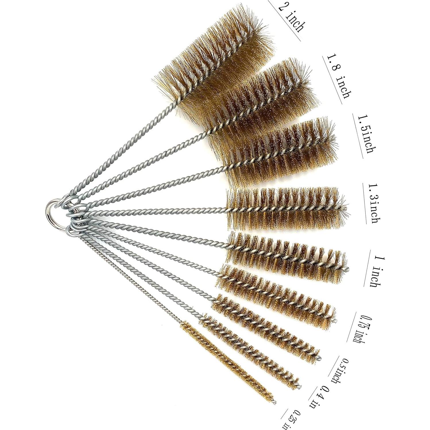 Juego de Cepillos de Limpieza Ctsyuqoo - 9 Piezas, Cerda de Latón