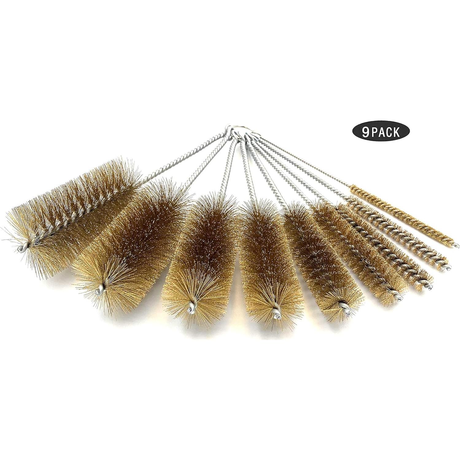 Juego de Cepillos de Limpieza Ctsyuqoo - 9 Piezas, Cerda de Latón