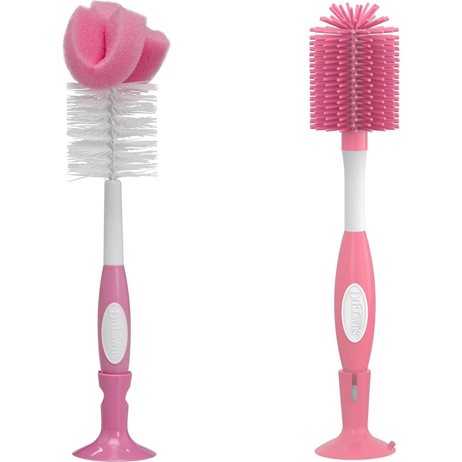 Cepillo para Biberones y Pezones Dr. Brown - 2 Unidades Rosa