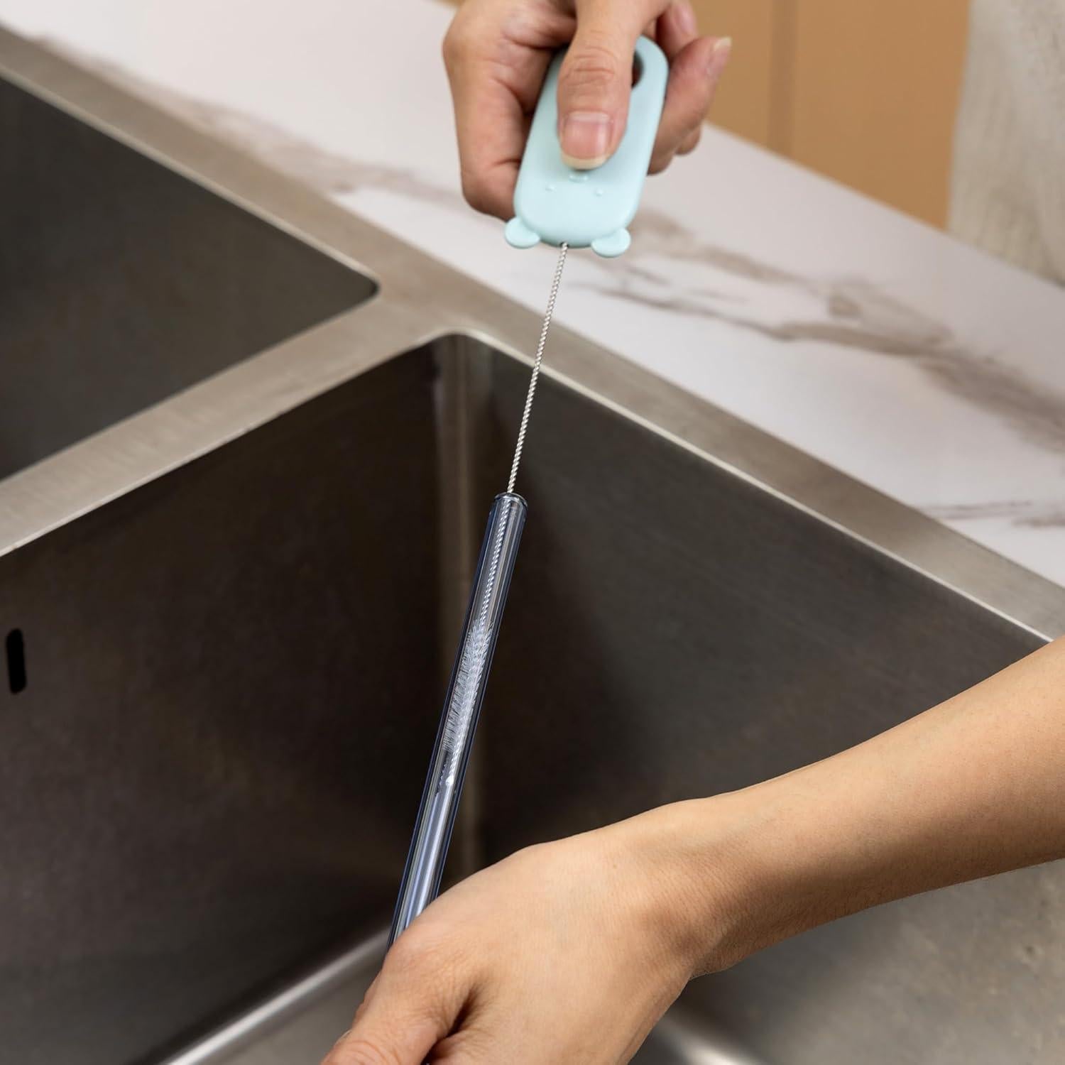 Juego de 4 Cepillos Limpiadores Chemimoso para Pajitas