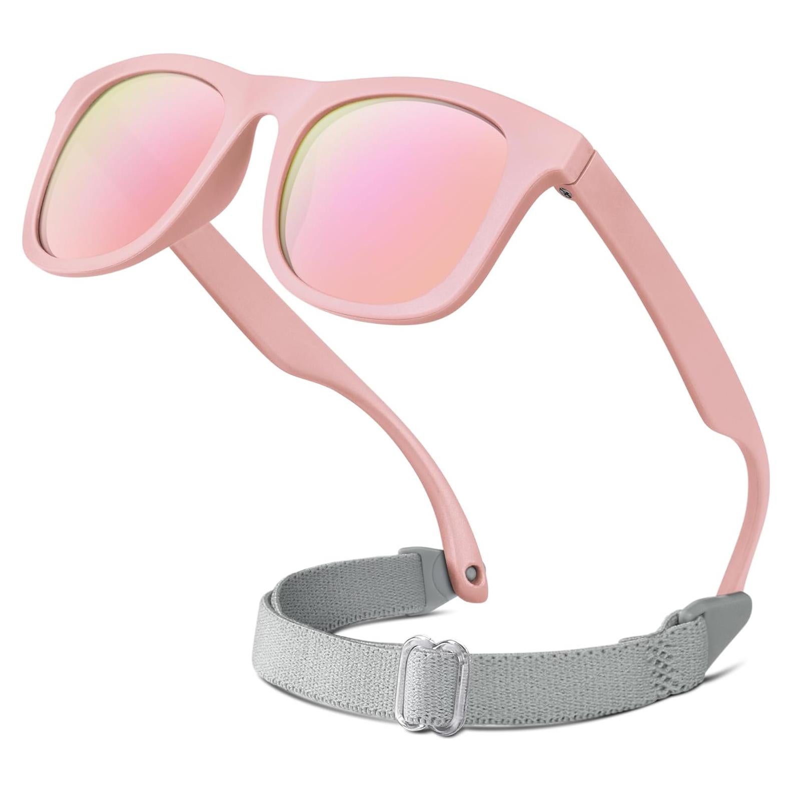 Gafas de sol RIVBOS para bebés UV400 Polarizadas Rosa