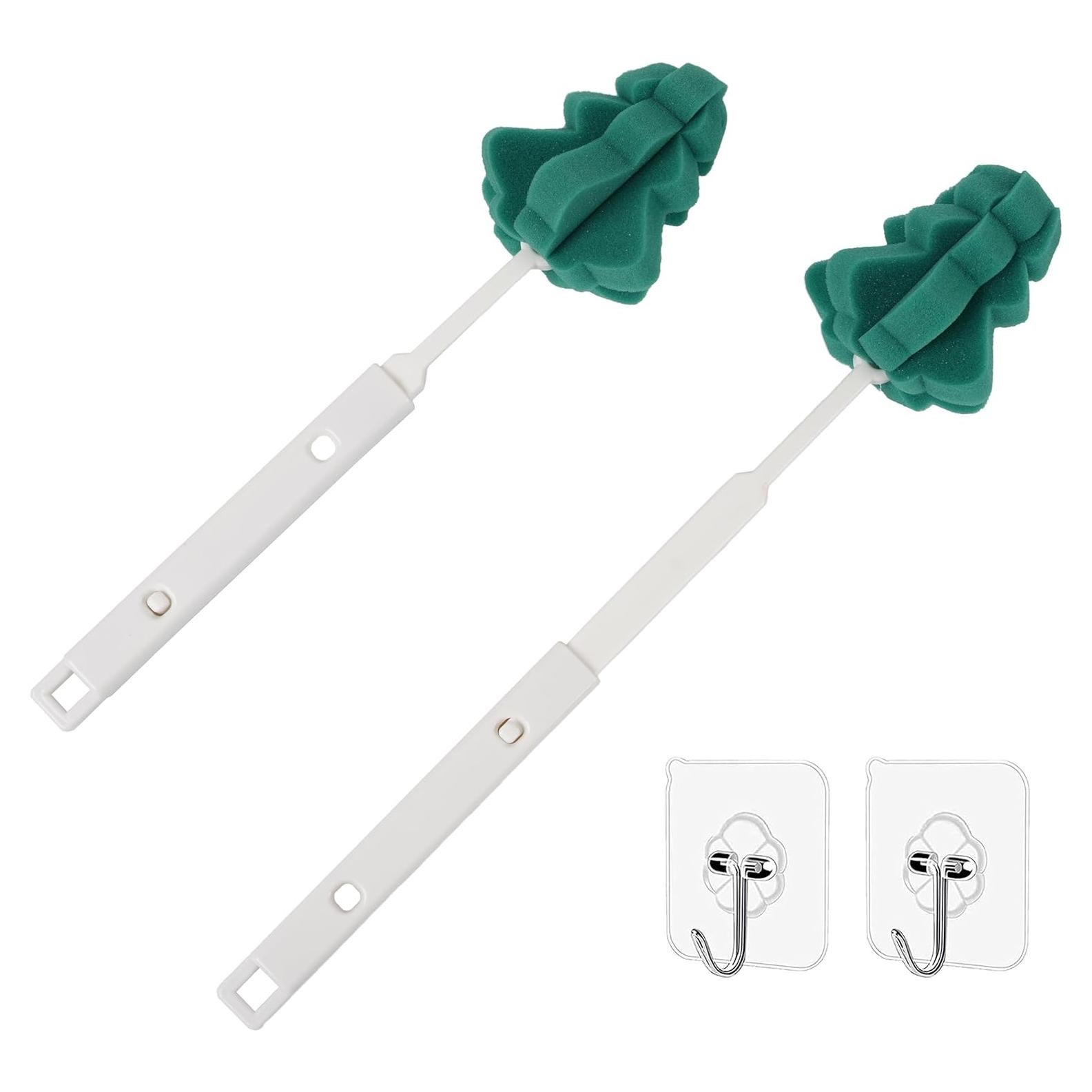 Juego de Cepillos de Esponja Foshine para Botellas 2 Piezas