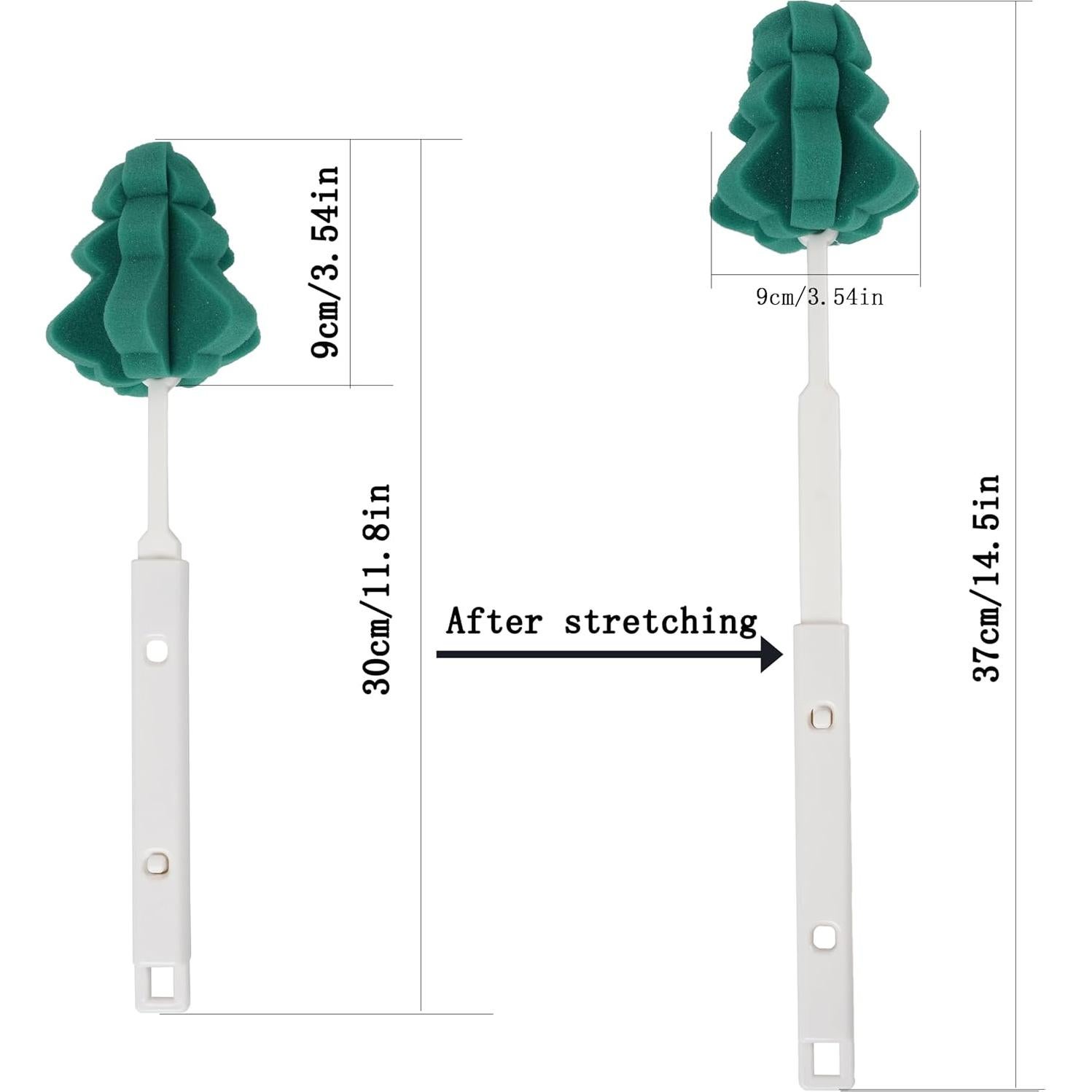 Juego de Cepillos de Esponja Foshine para Botellas 2 Piezas