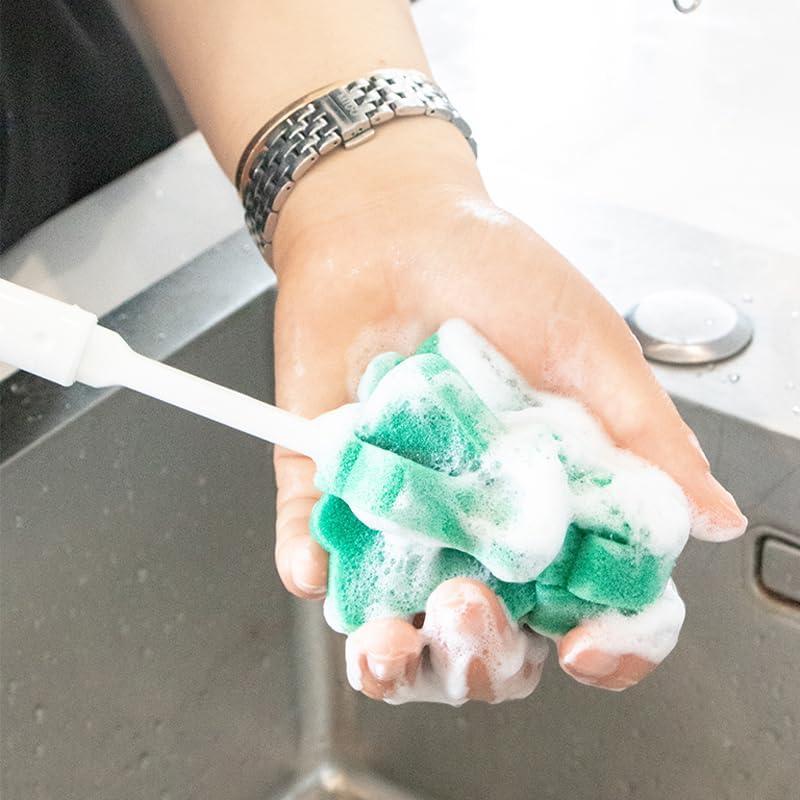 Juego de Cepillos de Esponja Foshine para Botellas 2 Piezas