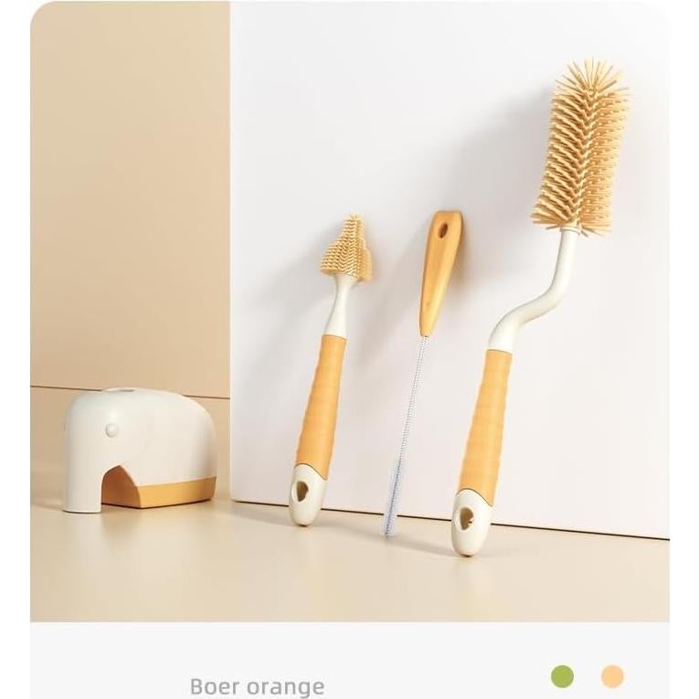 Juego de Cepillos de Limpieza de Botellas Genérico 4 en 1