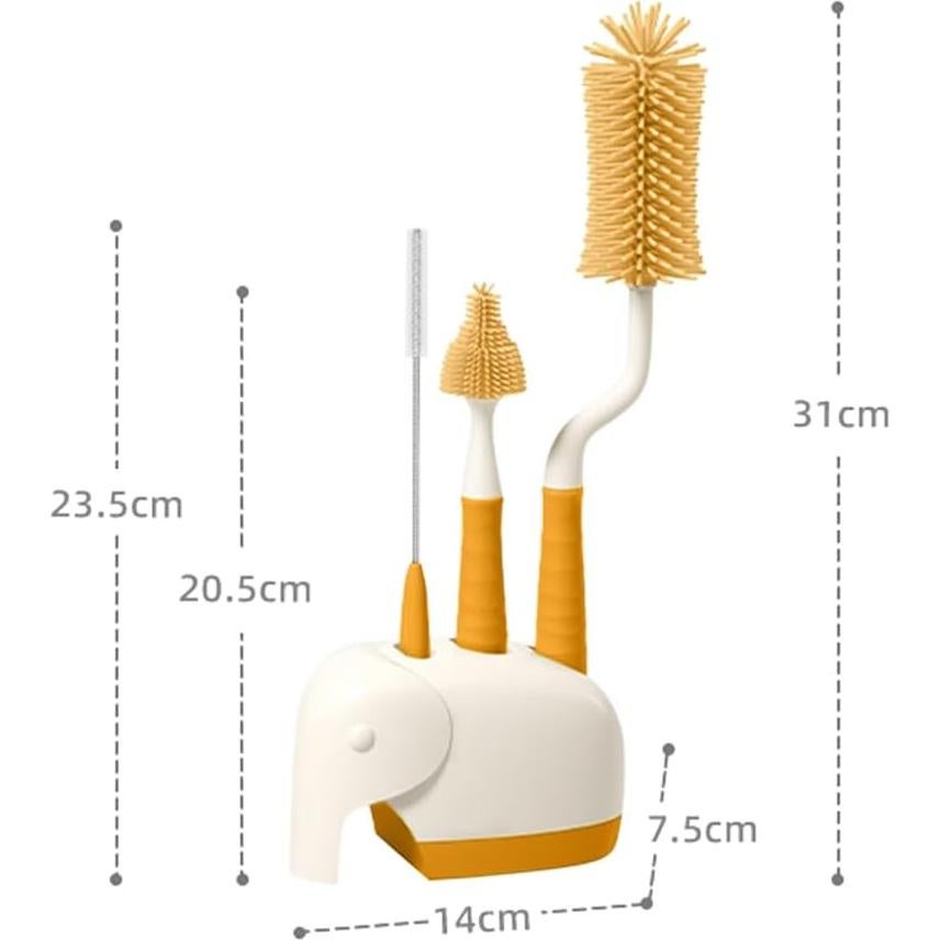 Juego de Cepillos de Limpieza de Botellas Genérico 4 en 1