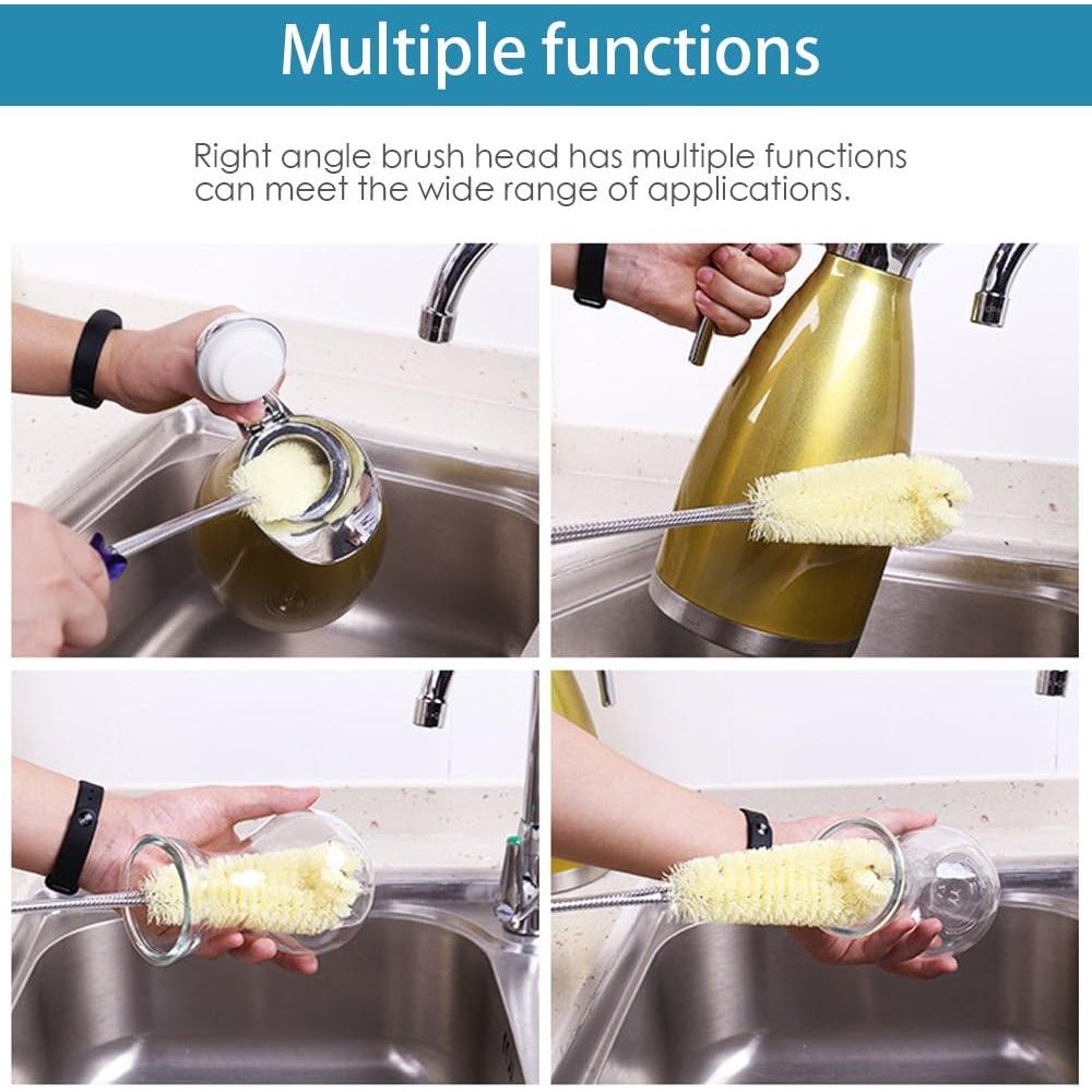 Cepillo Limpiador de Botellas FRMARCH 45 cm Flexible Nylon