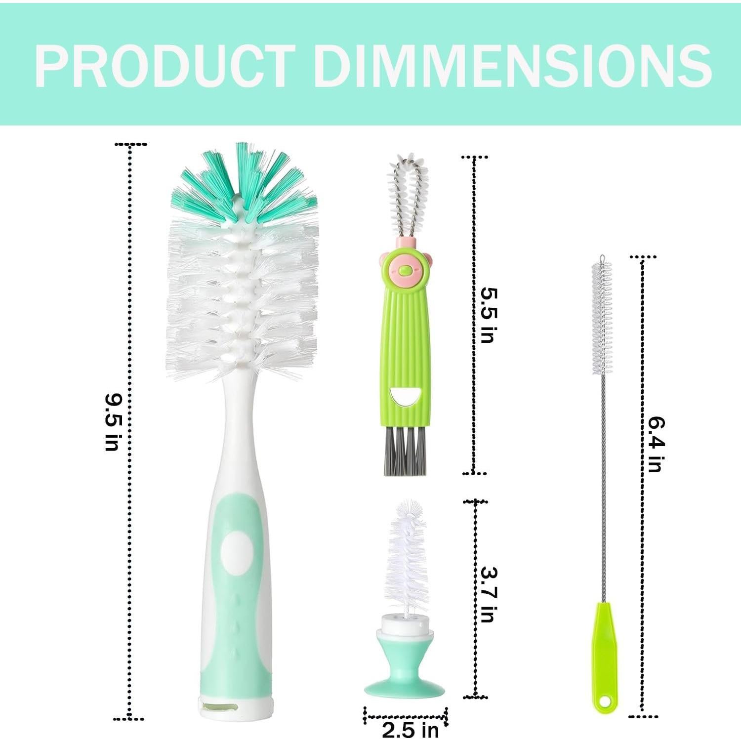 Juego de Cepillos Limpiadores de Biberones Anivona 4 en 1