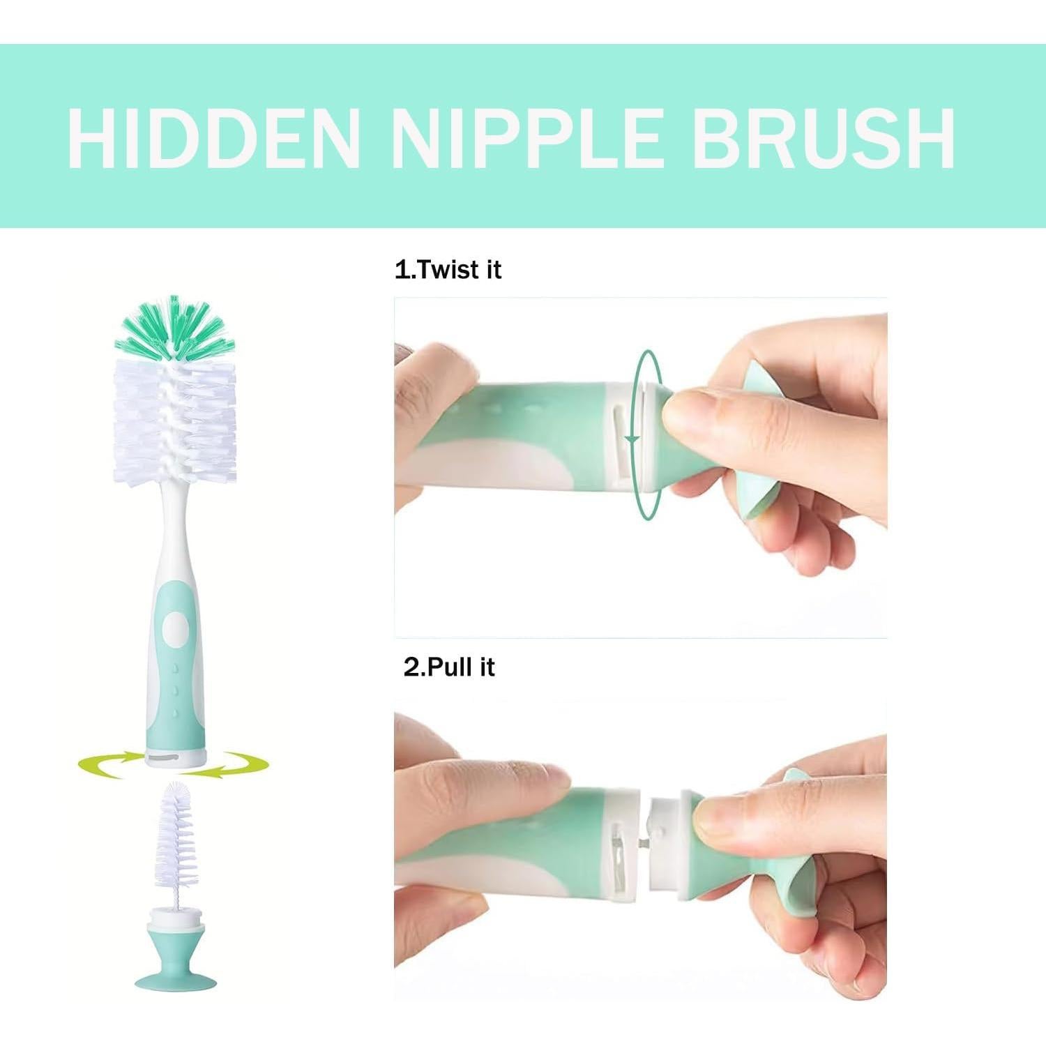 Juego de Cepillos Limpiadores de Biberones Anivona 4 en 1