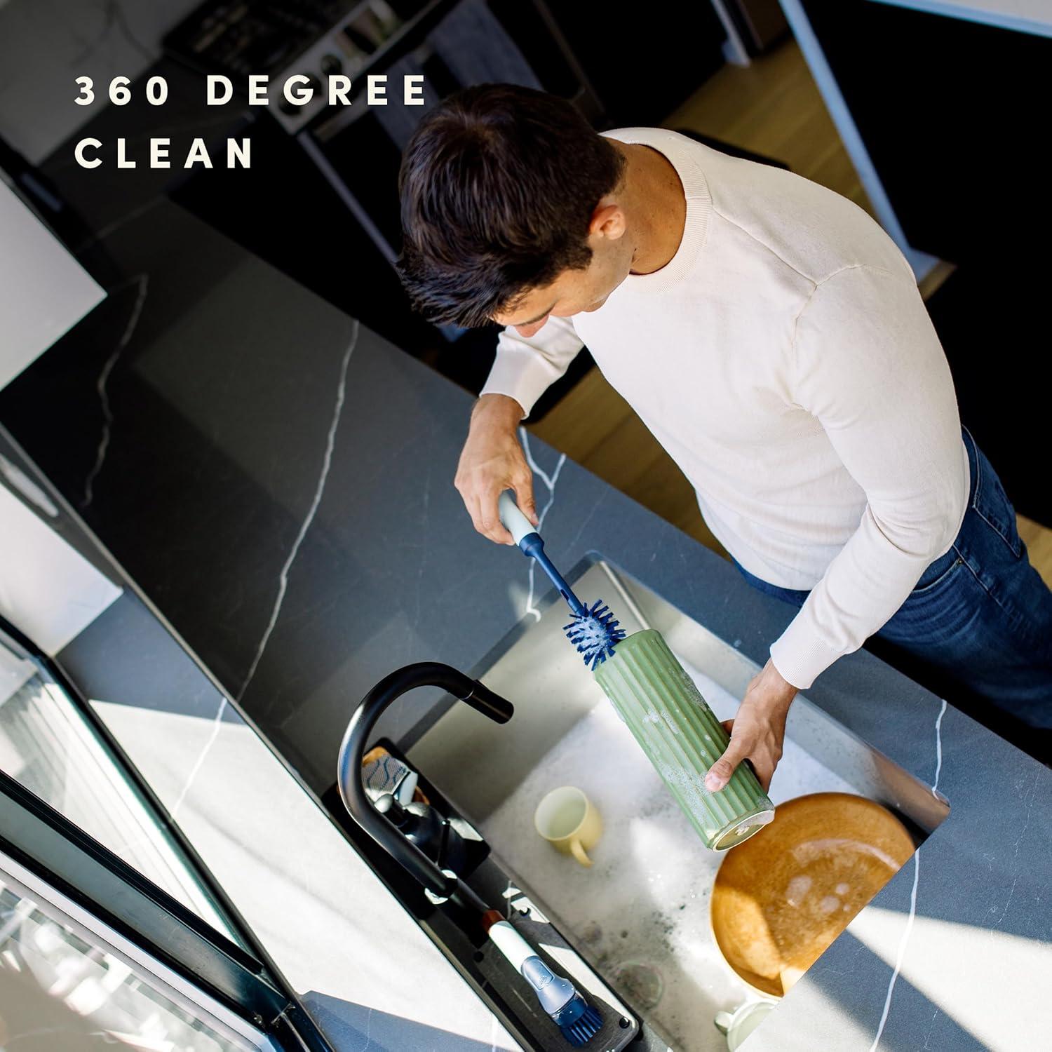 Set de Cepillos 2 en 1 Scotch-Brite BRiTE para Botellas y Popotes