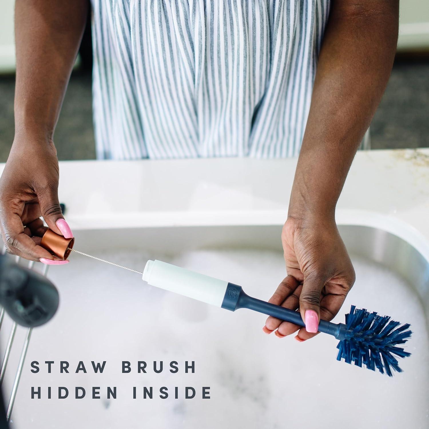 Set de Cepillos 2 en 1 Scotch-Brite BRiTE para Botellas y Popotes