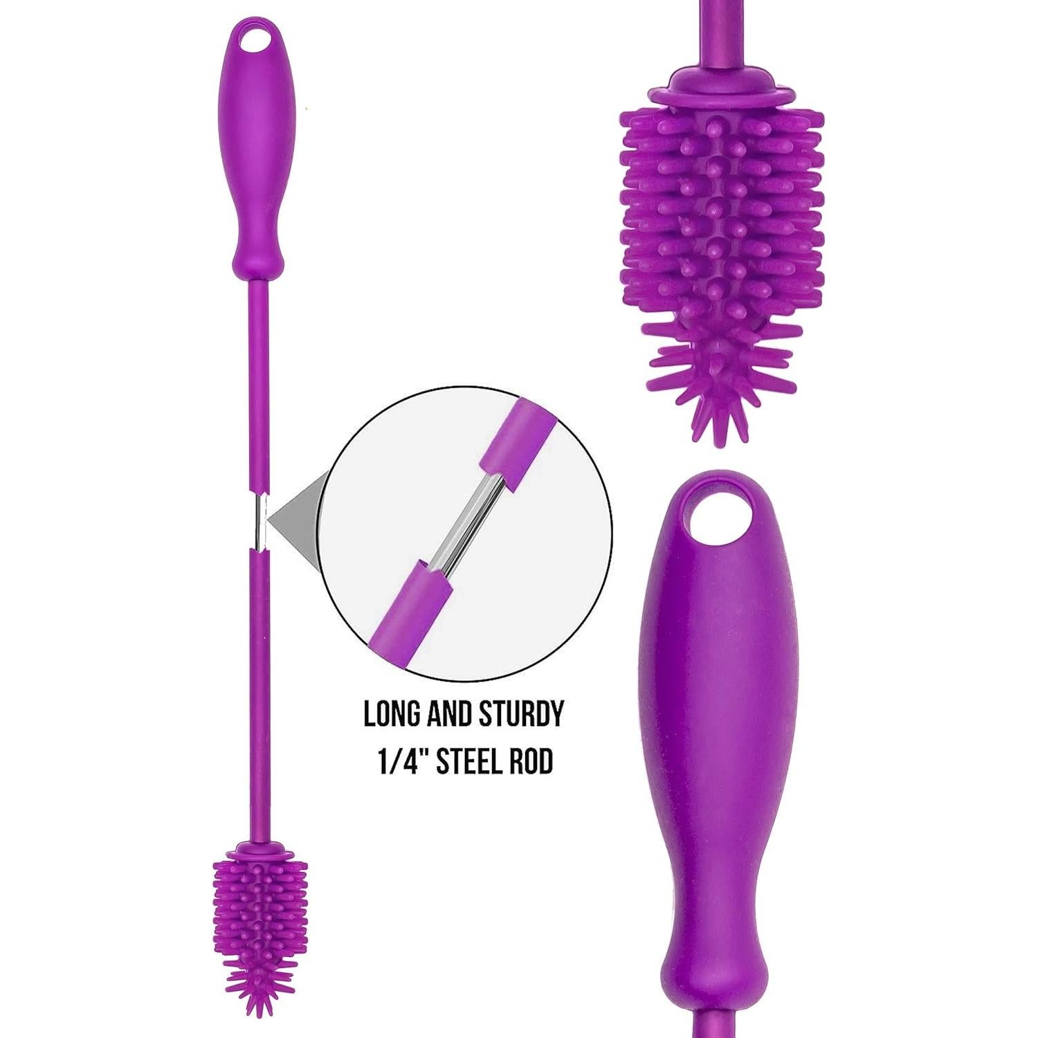 Limpiador de Botellas de Silicona A2S - Juego de 2 Piezas