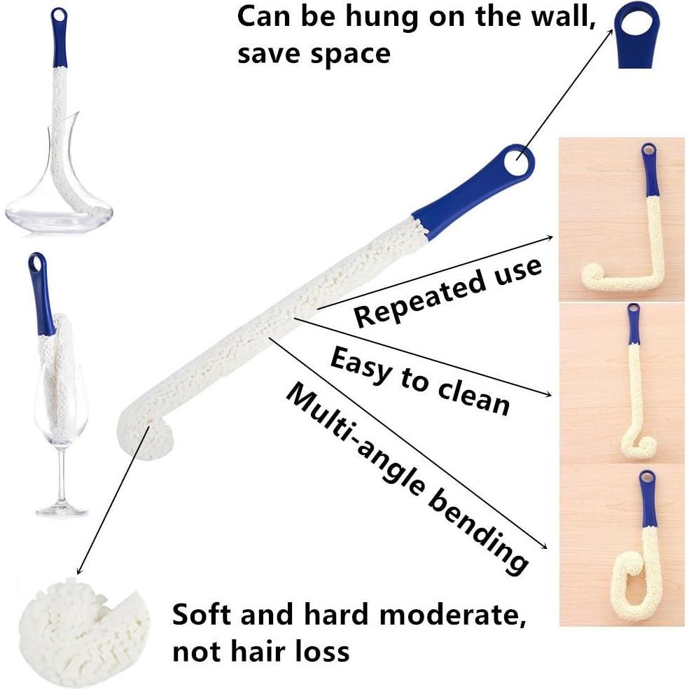 Cepillo de Limpieza de Botellas LJDJ - Juego de 2 Piezas 42 y 46 cm