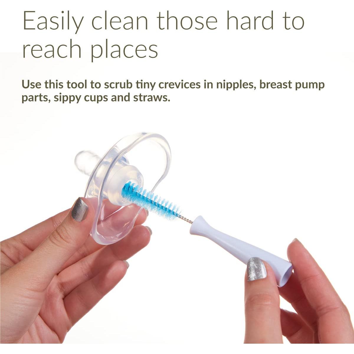 Conjunto de Cepillos de Limpieza Kiinde para Tetinas - 2 Piezas