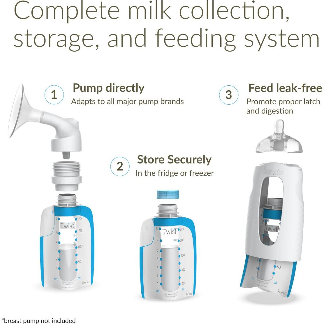 Conjunto de Cepillos de Limpieza Kiinde para Tetinas - 2 Piezas