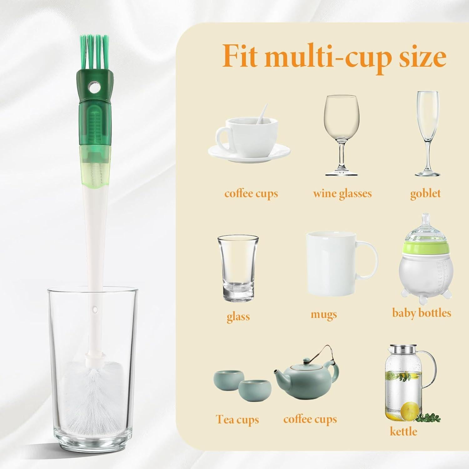 Cepillo 5 en 1 GDFPLXW para Botellas y Tazas - Limpieza Eficaz