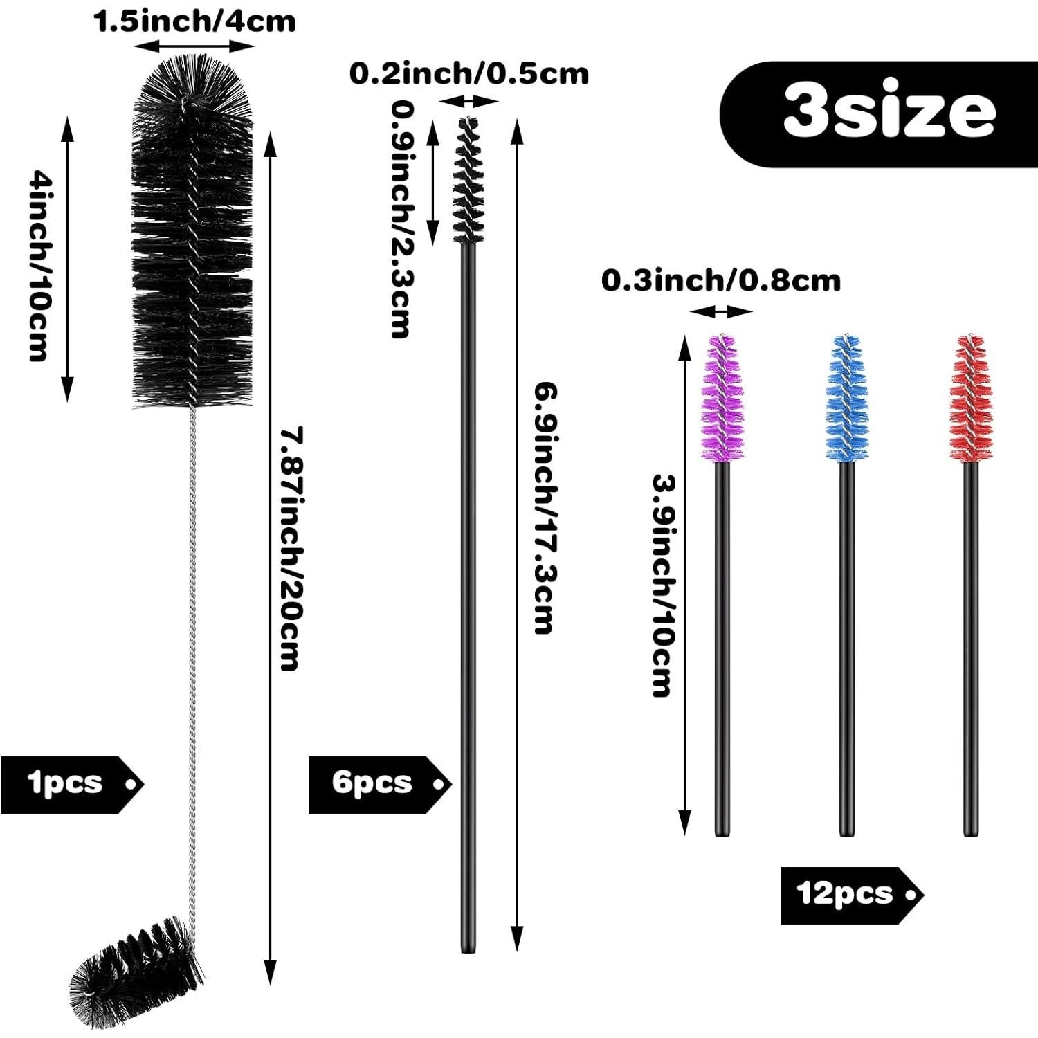 Kit de Cepillos de Limpieza para Comederos de Colibrí Perthlin 19 Piezas