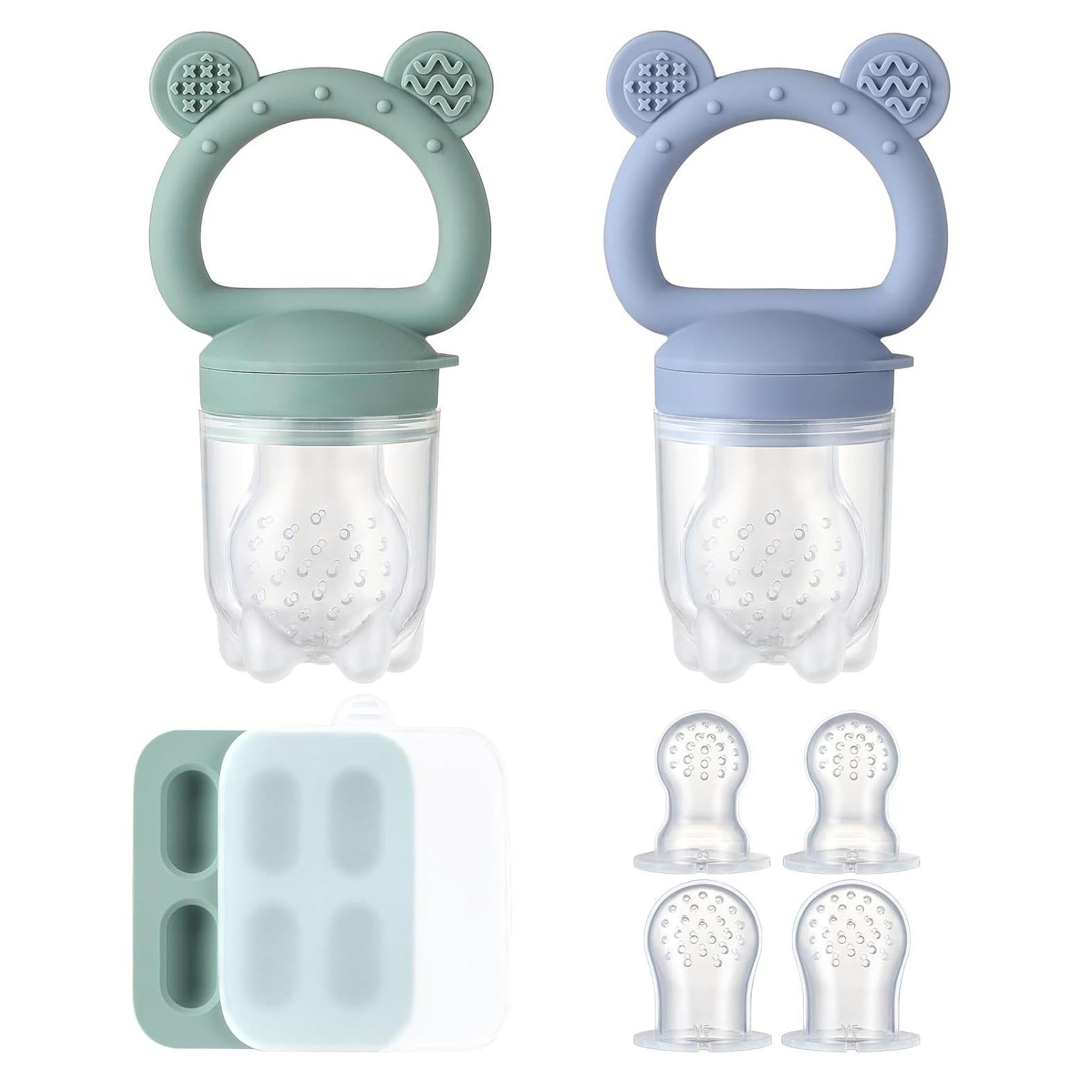 Paquete de 2 Alimentadores de Silicona para Bebés - POIKSHARK