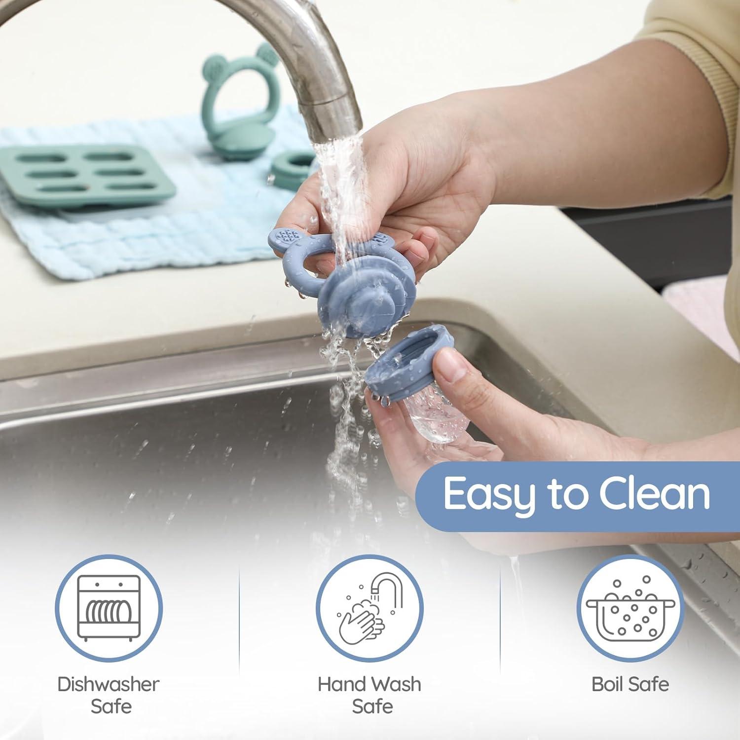 Paquete de 2 Alimentadores de Silicona para Bebés - POIKSHARK