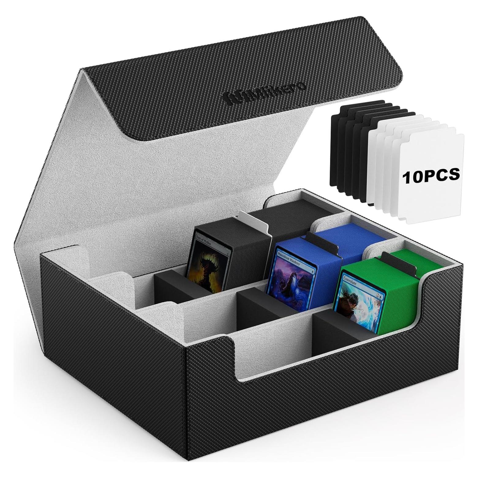 Caja de Almacenamiento de Cartas Mlikero 1800+ con Divisores