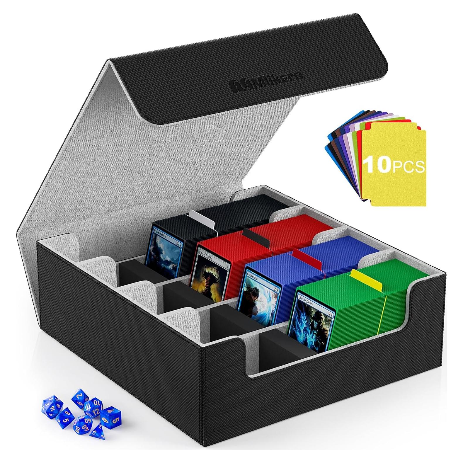 Caja de Cartas Mlikero 4 Filas Negra 2400+ Cartas