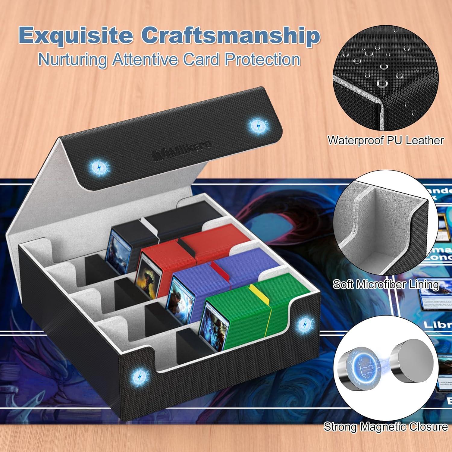 Caja de Cartas Mlikero 4 Filas Negra 2400+ Cartas