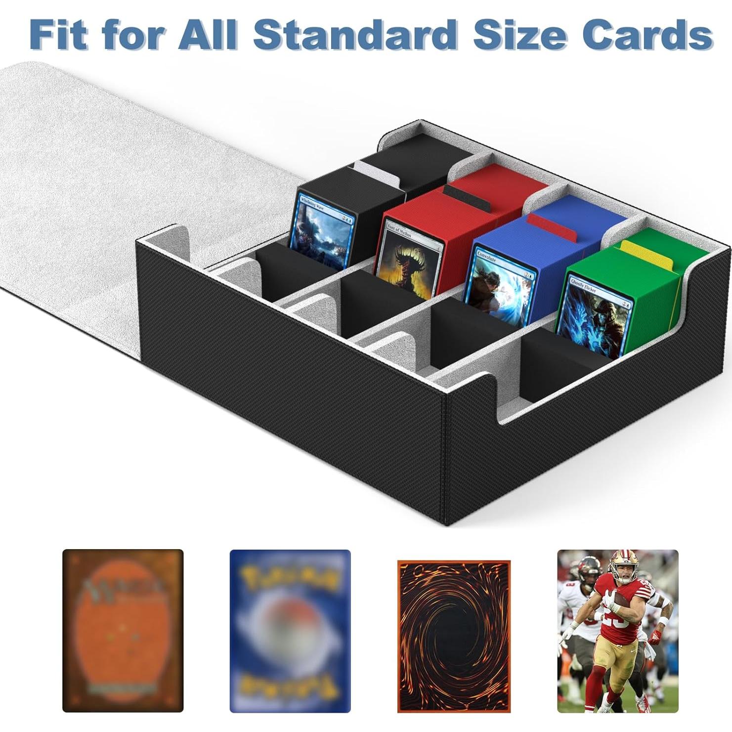 Caja de Cartas Mlikero 4 Filas Negra 2400+ Cartas