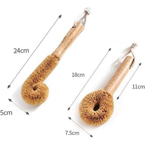 Cepillo de limpieza ecológico BIEAEIA para botellas y sartenes