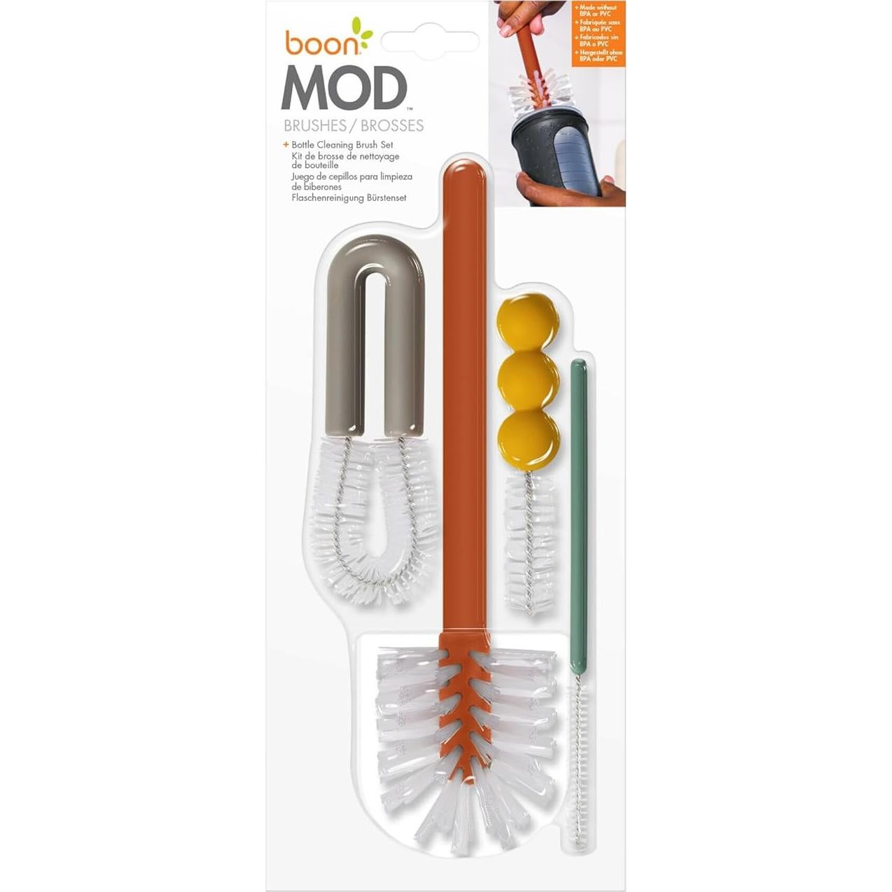 Set de Cepillos de Reemplazo Boon Mod - 4 Piezas para Biberones