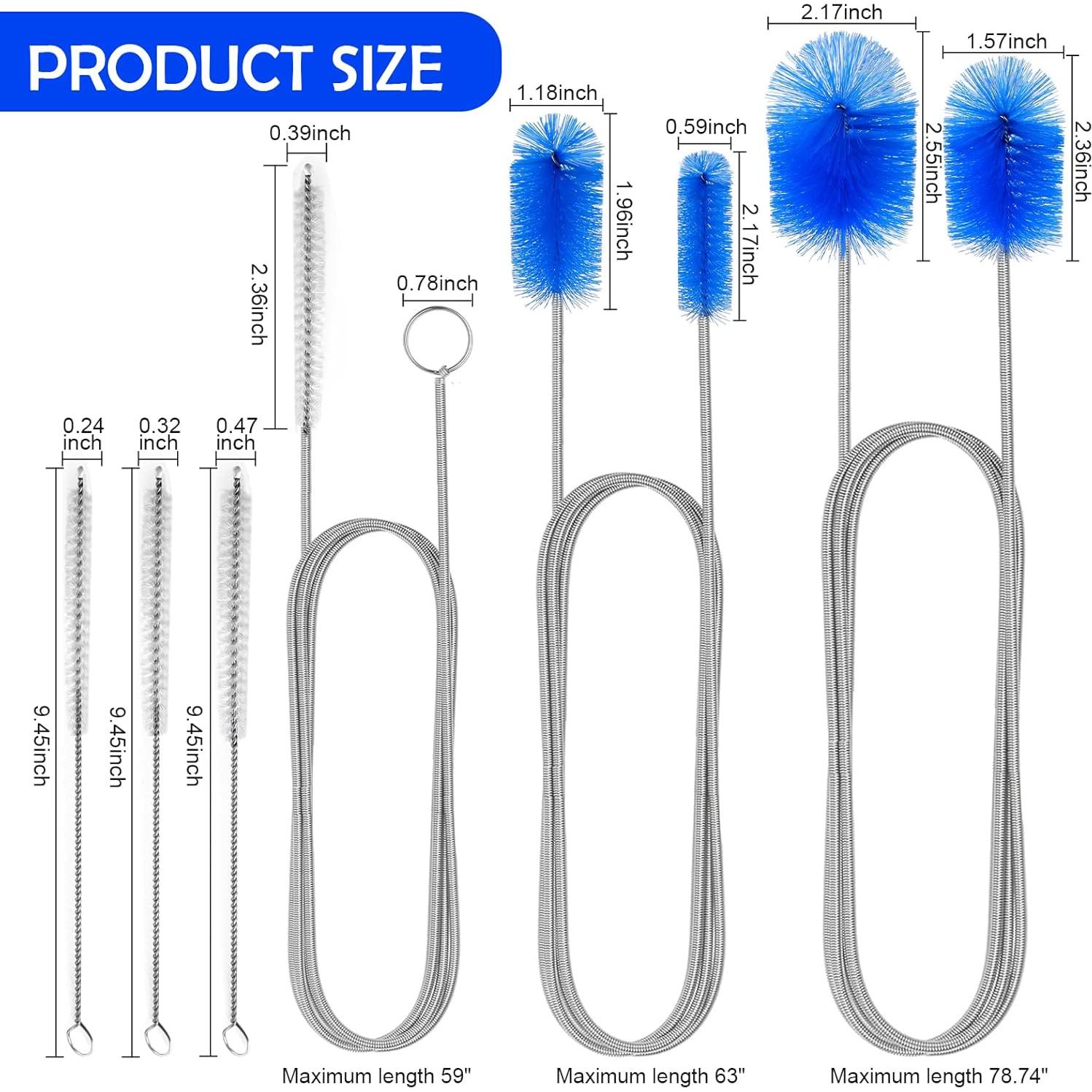 Juego de cepillos de limpieza de desagües AuraMeilon 6 piezas