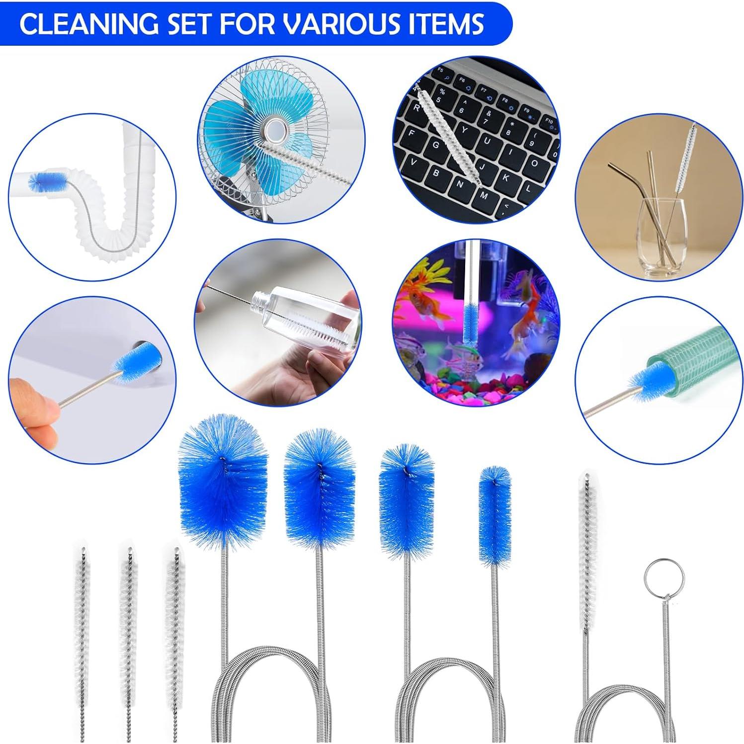 Juego de cepillos de limpieza de desagües AuraMeilon 6 piezas