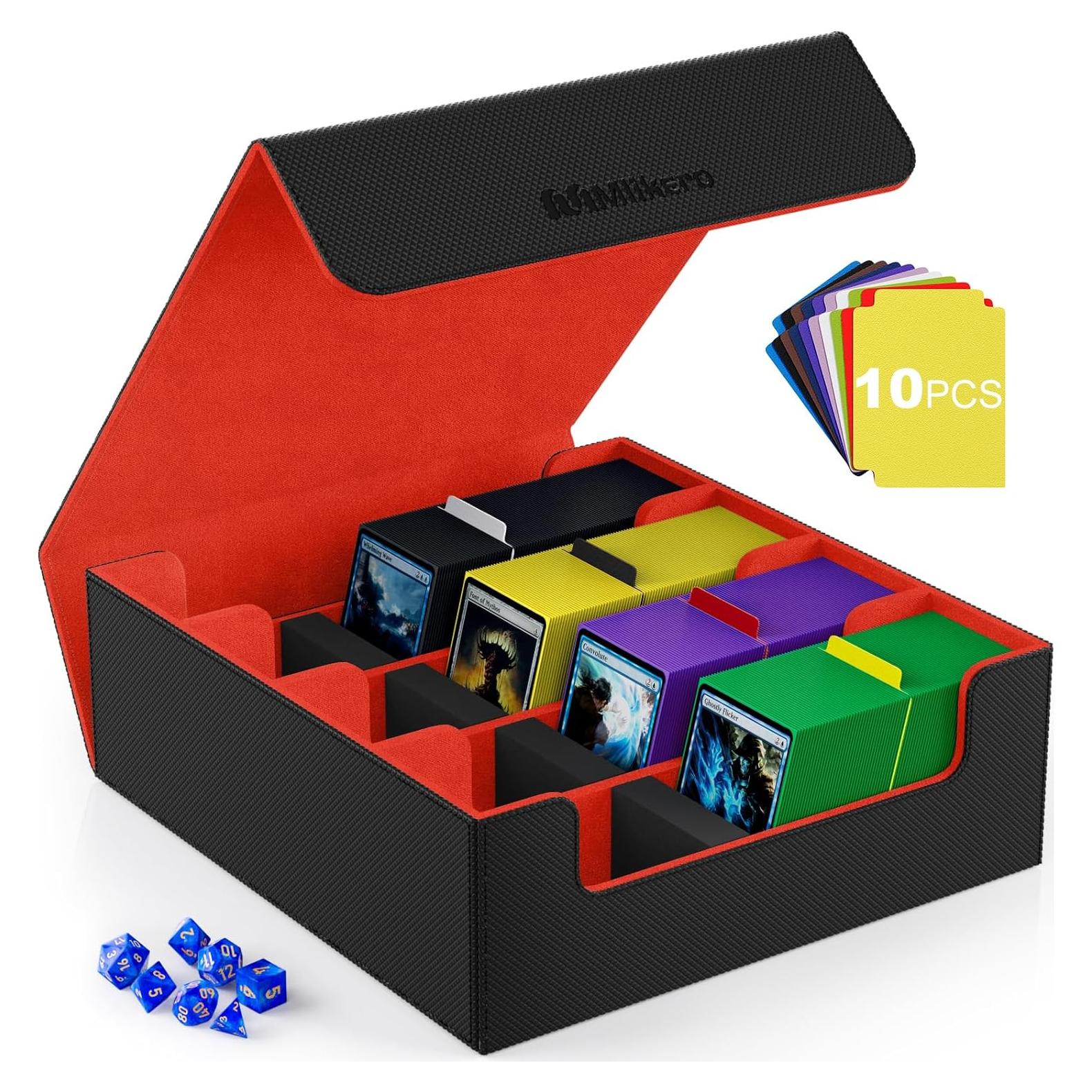 Caja de Cartas Mlikero 4 Filas 2400+ Cartas Impermeable